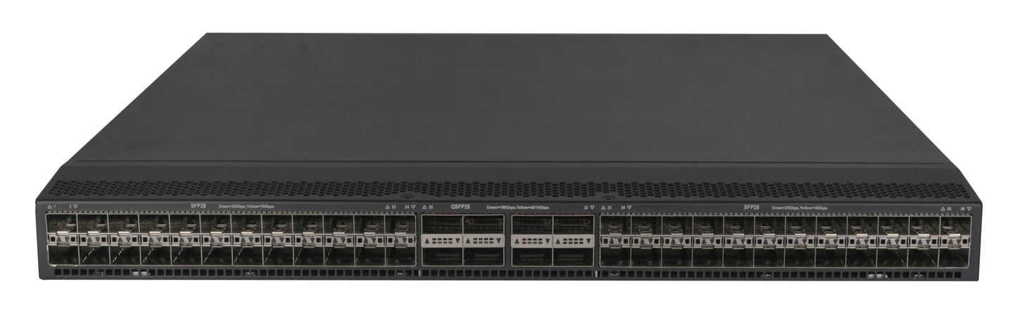 HPE JQ074A 48-port 25GbE SFP28 switch with 8x 100GbE QSFP28 uplinks