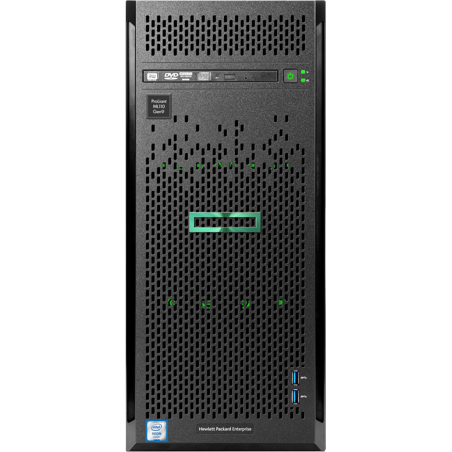 HPE HPE-ML110-G9 | Tower server | 1-socket Intel Xeon E5 v3/v4 | 8x DDR4 ECC DIMM slots (up to ~256GB) | up to 8x LFF or 16x SFF hot-plug bays | B140i/P440 RAID options | 2x 1GbE onboard | up to 5x PCIe Gen3 slots | iLO 4 remote management | Optional...