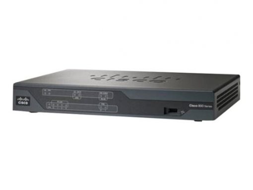 Cisco C886VA-K9 black router with VDSL2/ADSL2+ ports and buttons