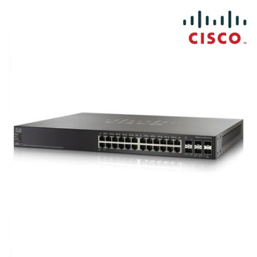 Cisco SG500X-24-K9-AU 24-port 1G switch with 4x 10G SFP+ uplinks