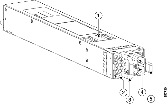 Cisco C9K-PWR-1500WDC 1500W DC hot-swap PSU for C9000 switches