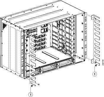 Cisco A907-CAB-BRACKET | ASR 907 cable management bracket | rack cable routing accessory | chassis-mounted strain relief