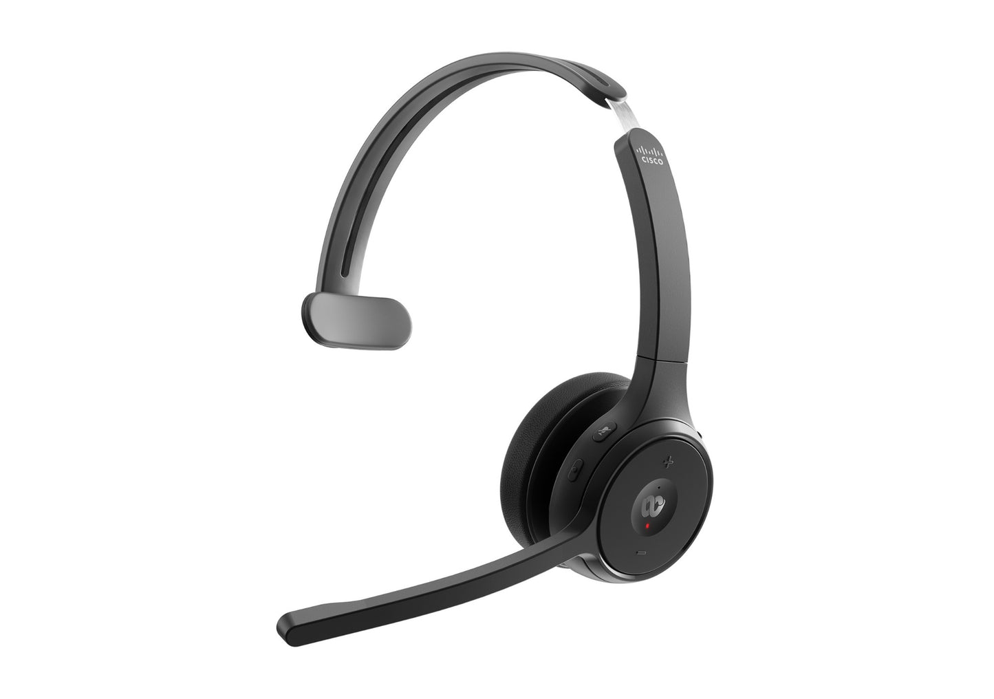 Cisco HS-WL-721-BUNA-C | Wireless mono on-ear, Bluetooth + USB-A dongle, Webex button, noise-cancel boom, busy light