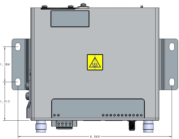 Cisco IR807-WALLMNT wall-mount kit with silver control panel and yellow label