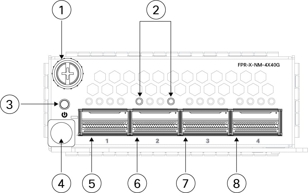 Cisco FPR4K-XNM-4X40G | Network Module | 4x40G QSFP+ ports | Expansion for Firewall 4200
