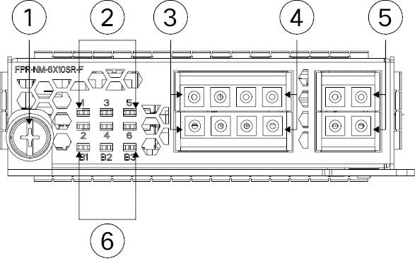 Cisco FPR4K-NM-6X1SX-F | Firewall network module | 6x1GbE SFP | 1000BASE-SX support | FTW bypass | 850 nm, up to 550 m MMF | LC duplex | For 4100 Series