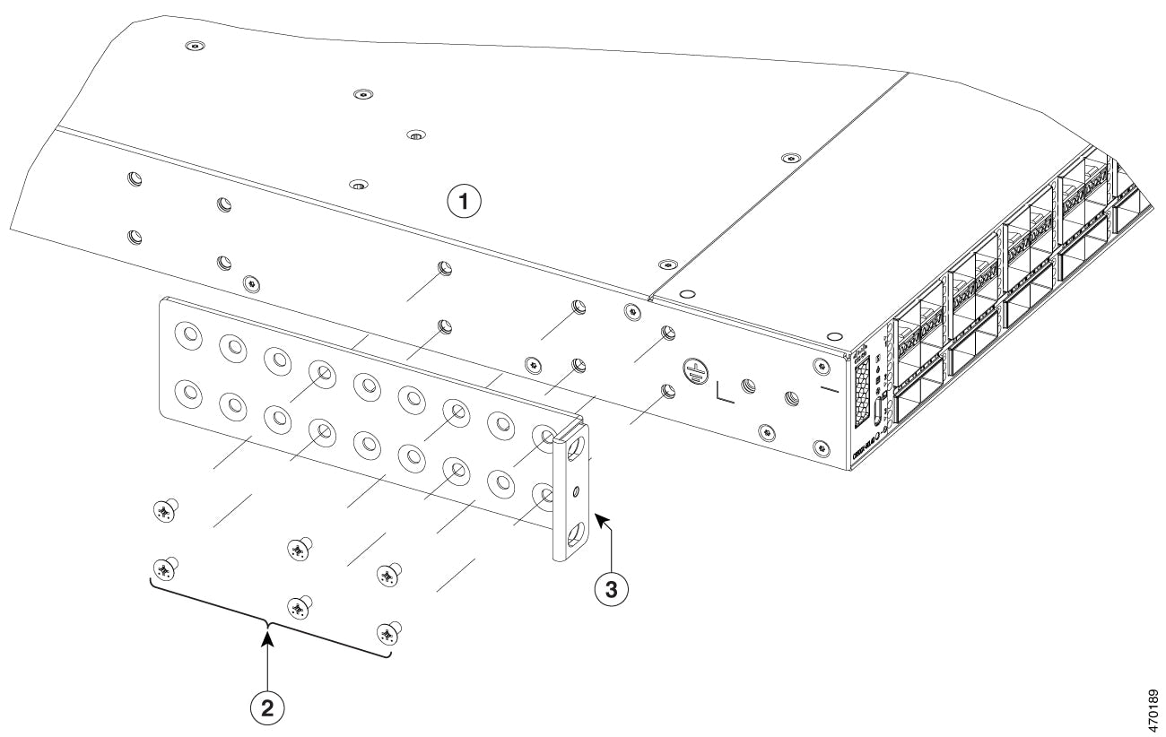 Cisco C9500X rack mount kit with Dell R630 server rack