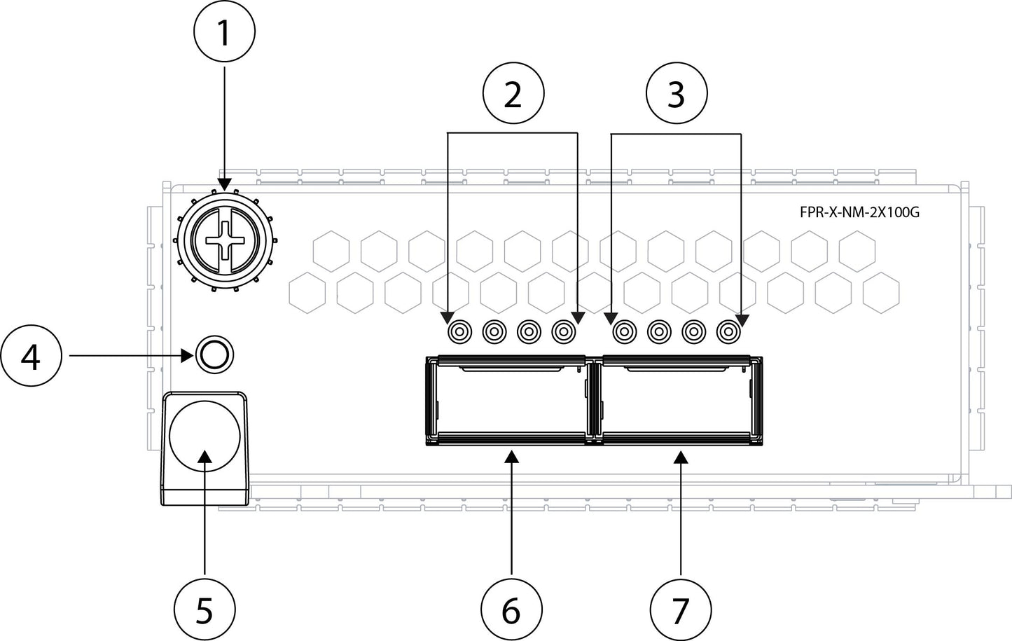 Cisco FPR3K-XNM-2X100G | 2x100G QSFP28 ports | expansion module | Secure Firewall 3100