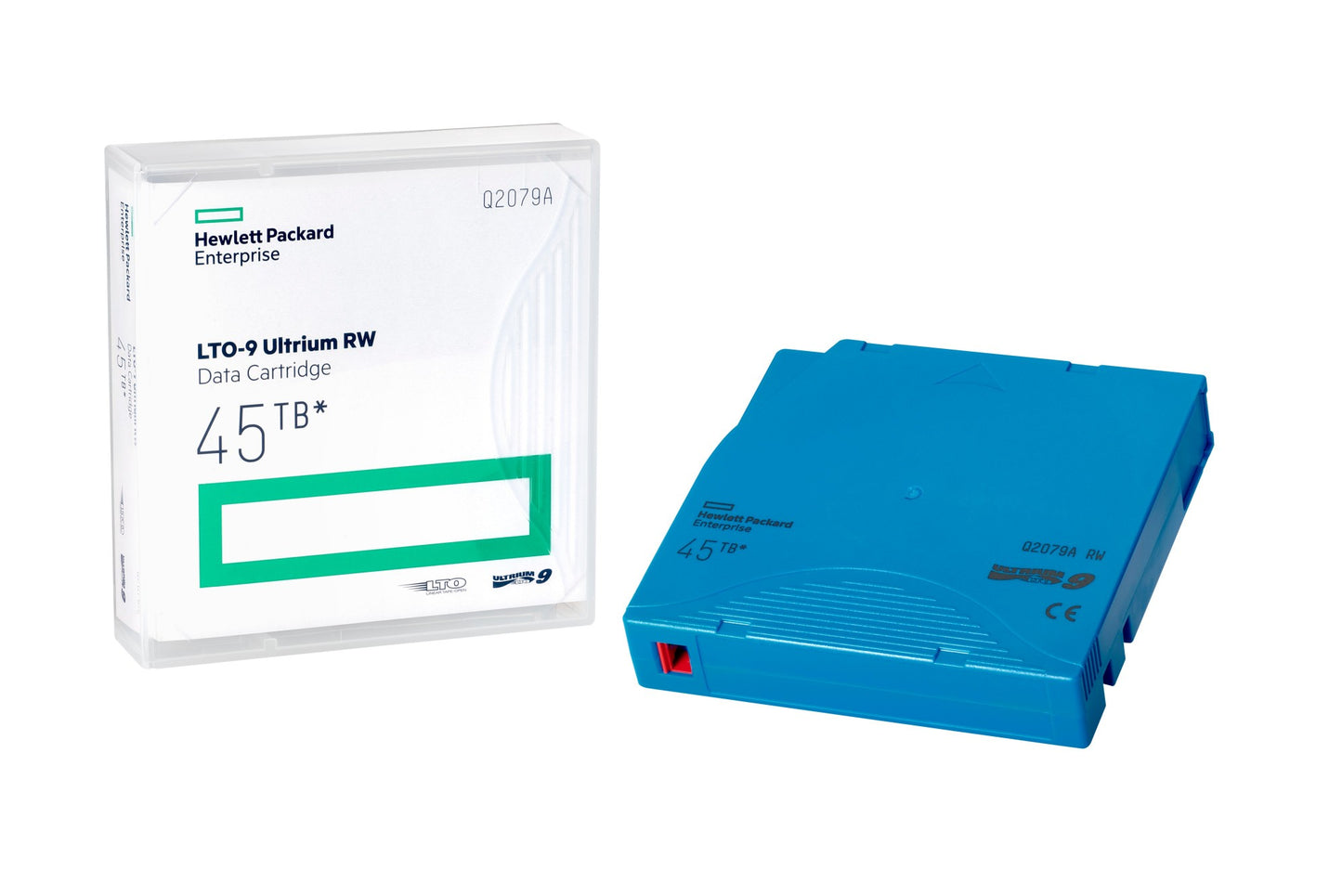 HPE Q2079AN | LTO-9 Ultrium RW 18TB (45TB comp) | non-custom pre-labeled | 20-pack with individual cases