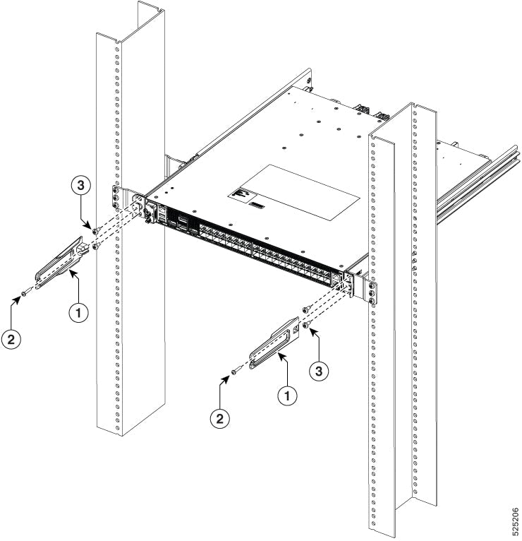 Cisco RCKMT-23-KIT2 | 8010 4-Post 23-inch Rack Mounting Kit, Version 2