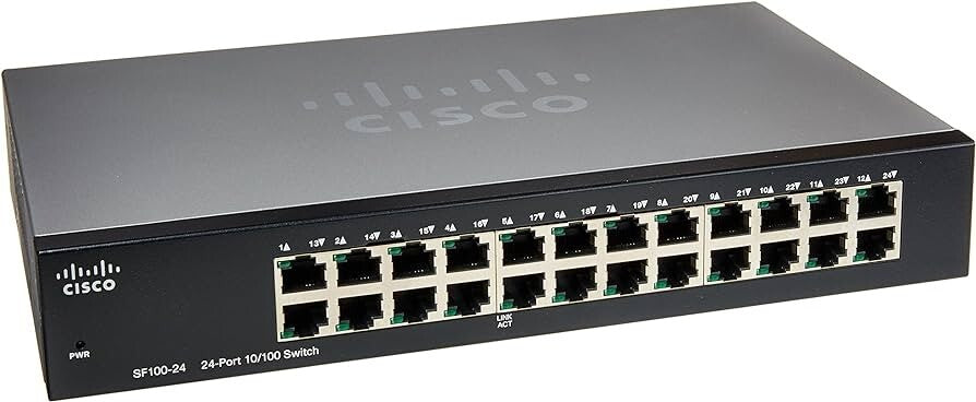 Cisco SF100-24 24-port unmanaged Fast Ethernet switch