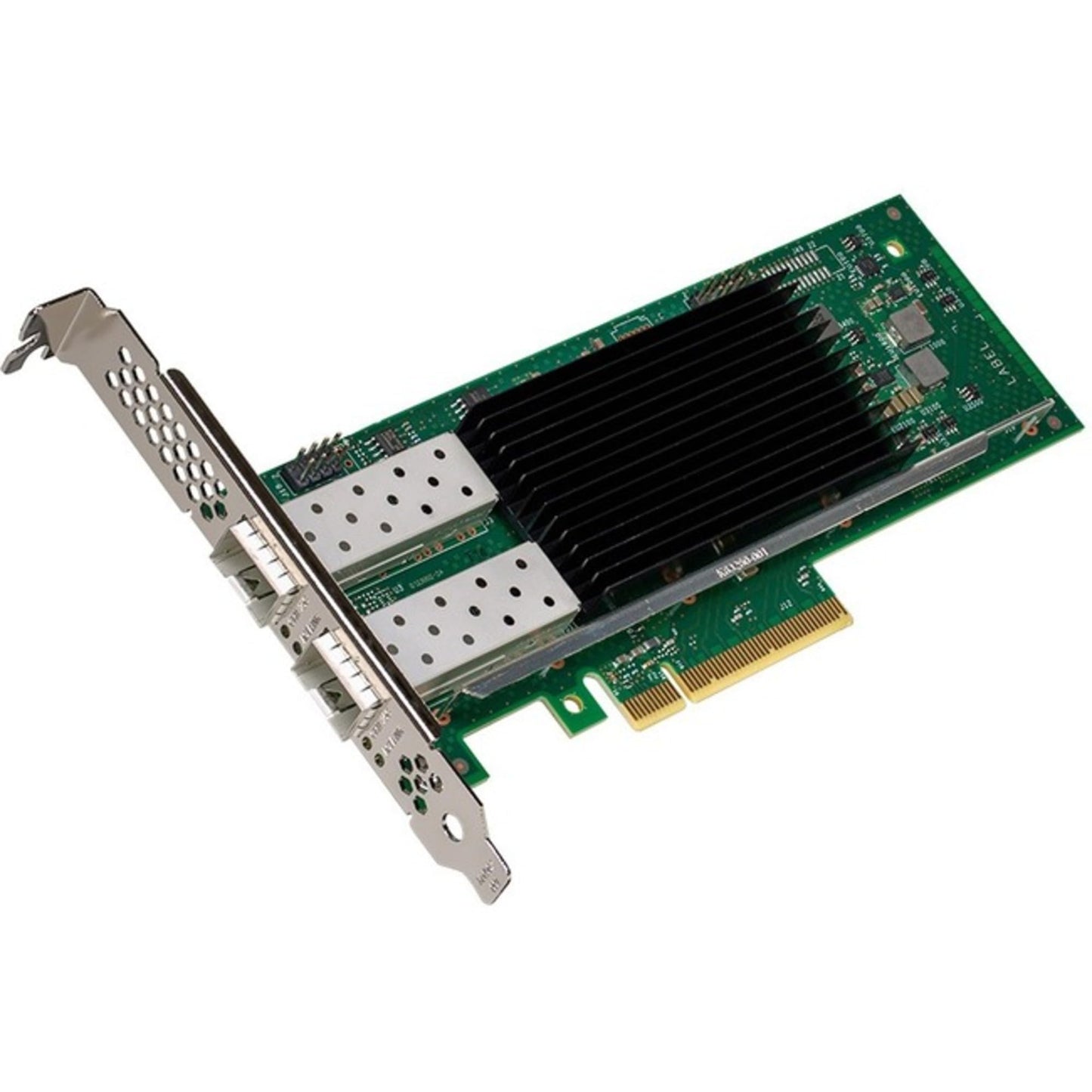 Cisco FMC-M6-P-I8D25GF dual SFP28 25/10GbE PCIe NIC with green PCB and black heatsink