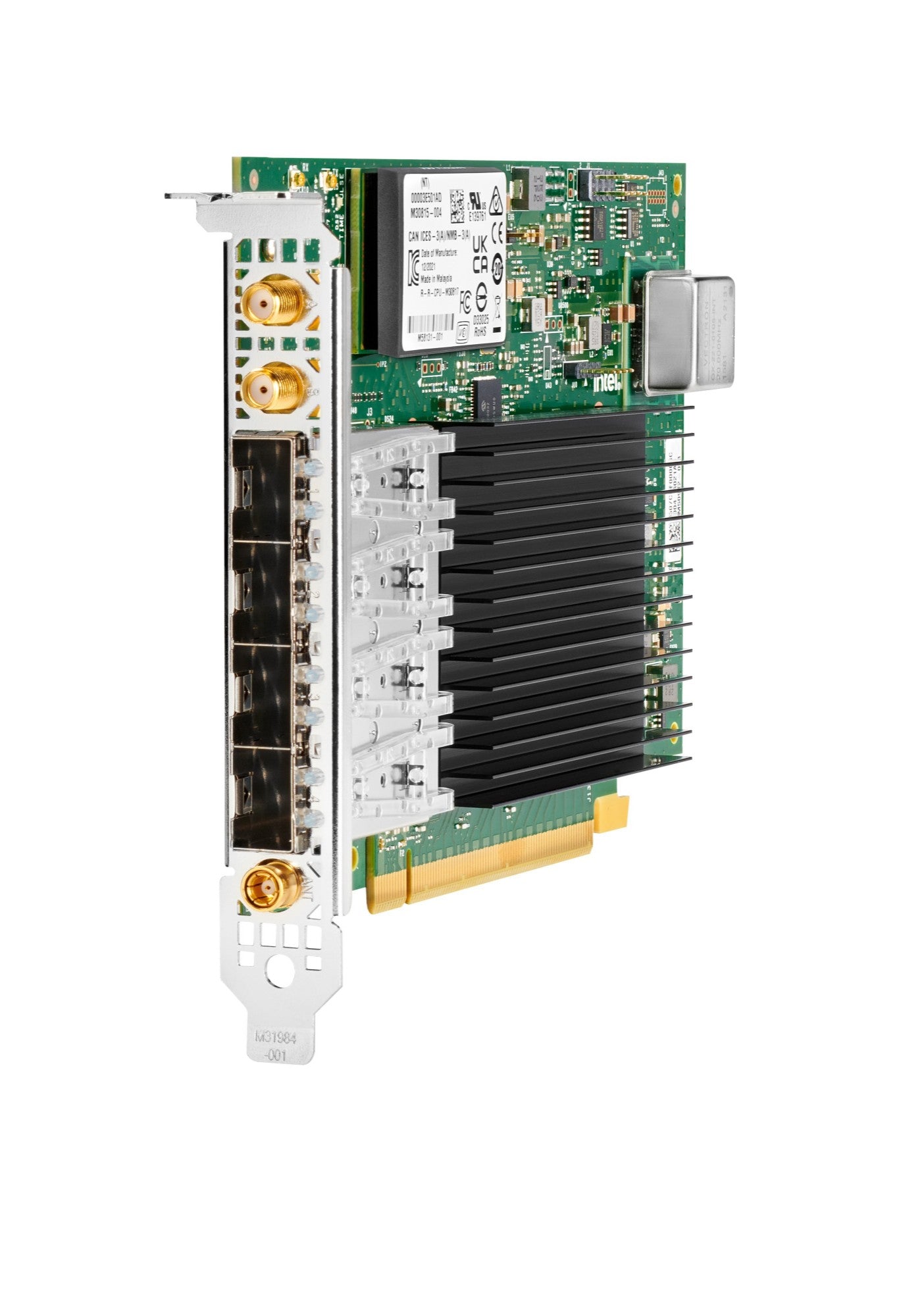 HPE P41636-B21 | 10/25GbE 4x SFP28 PCIe 4.0 x16 Adapter | Intel E810 | SR‑IOV, VXLAN/GENEVE offload, RoCEv2, PTP