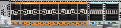 Cisco 8K-MPA-16Z2D | 8700 MPA: 16x50G + 2x400G mixed-speed ports | Flexible 50/400GbE aggregation