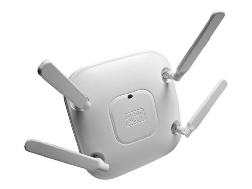 Cisco AIR-CAP2602E-Z-K9 | 802.11n dual-band, 3x4:3 MIMO, CleanAir, CAPWAP, external antennas (RP-TNC), 1x 1GbE PoE (802.3af), Z domain