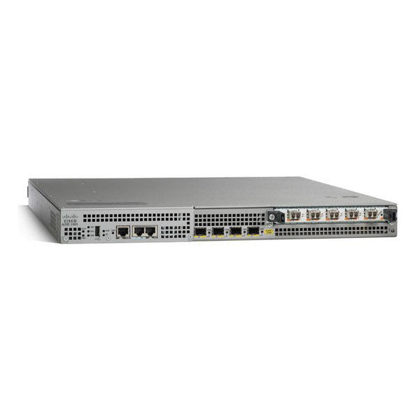 Cisco ASR1001-4XT3 silver router with 4x1G GE ports, 4x T3/DS3, 1RU, dual PSUs