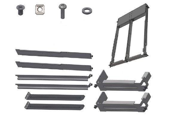 NVIDIA 930-9NRKT-00JG-000 | 19-inch rack-mount kit for compatible 1U switch, brackets and screws