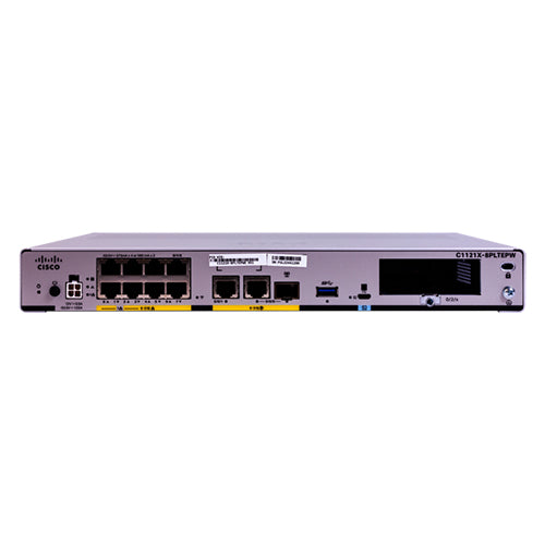 Cisco C1121X-8PLTEPWZ ISR 1100X router with 8x GbE PoE+ ports