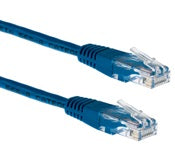 Blue Cisco CAB-DSU-RJ45 shielded RJ45 Ethernet cable with strain relief