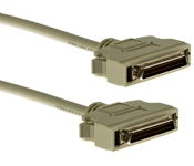 Cisco CAB-HNUL HSSI null-modem crossover cable, beige D-sub with metal connectors