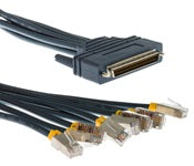 Cisco CAB-OCTAL-ASYNC-10 octal async cable with 8 RJ45 connectors