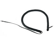 Black Cisco CP-HANDSET-CORD-12 coiled cord for 7900 IP phone handsets