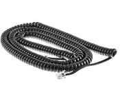 Cisco CP-HANDSET-CORD-25 25ft black coiled RJ9 handset cord