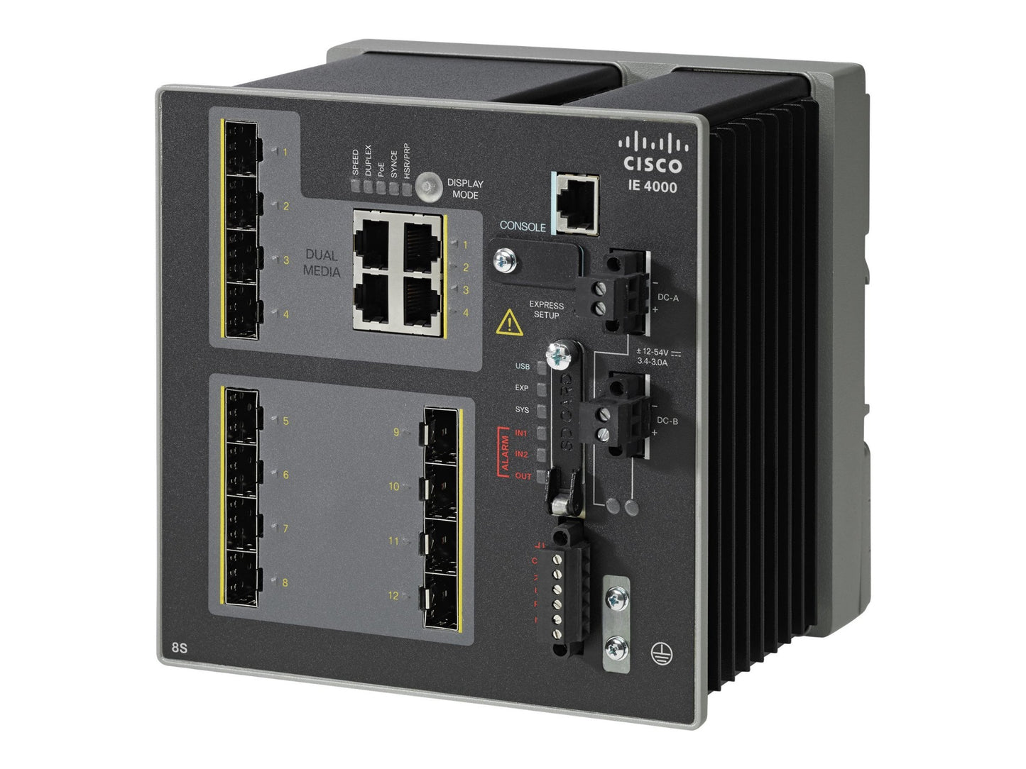 Cisco IE-4000-8GS4G-E | 8x1G SFP access | 4x1G combo uplinks | L2 | LAN Base
