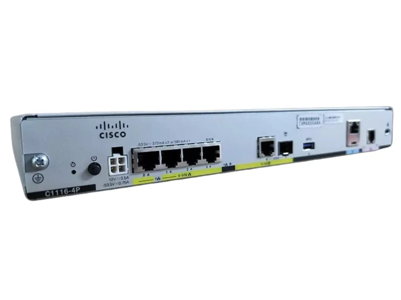 Cisco C1116-4P router with 4x 1GE LAN ports and power indicator