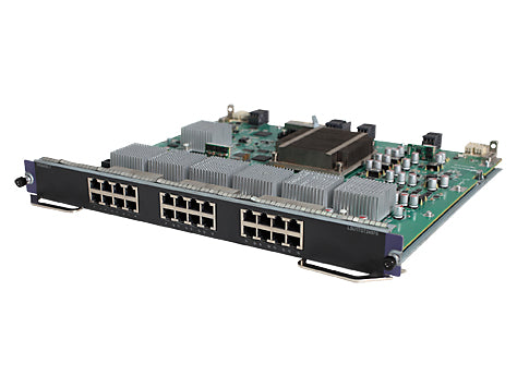 HPE JG394A 10GbE/1GbE SFP+/SFP L2/L3 switch module in black chassis