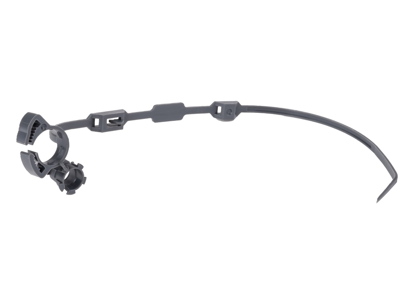 Black metal adjustable bike rack with curved arm clamp for Cisco PWR-CLP