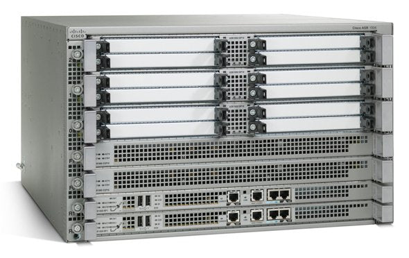 Cisco ASR1006-10G-SHA/K9 10GbE-ready modular edge router in rack