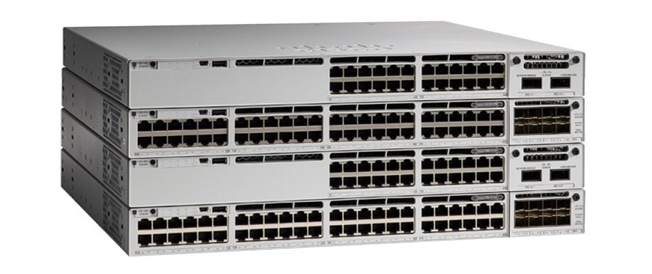 Cisco C9300X-12Y-A | 12x 25G SFP28, No PoE; modular uplink slot (up to 2x100G); Network Advantage