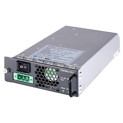 HPE JC090A 300W DC Hot-Swap Power Supply with Silver Design and Green LEDs