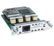 Cisco HWIC-4SHDL-E router module with silver black ports