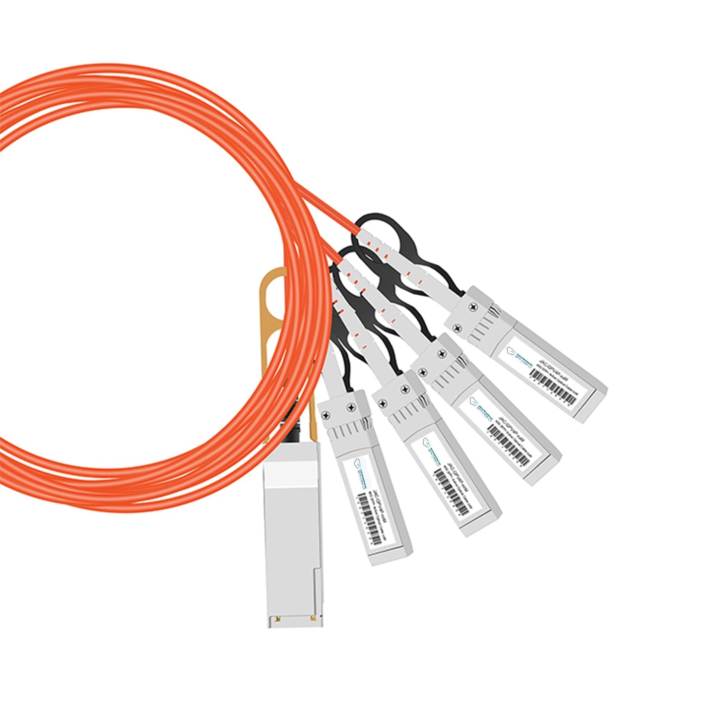 Juniper Compatible 40GB QSFP to 4x10GB SFP+ 1M Active Optical Breakout Cable