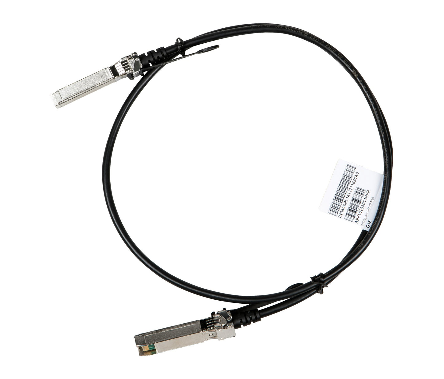 HPE JL294A 25G SFP28 DAC passive copper cable 1m black fiber optic