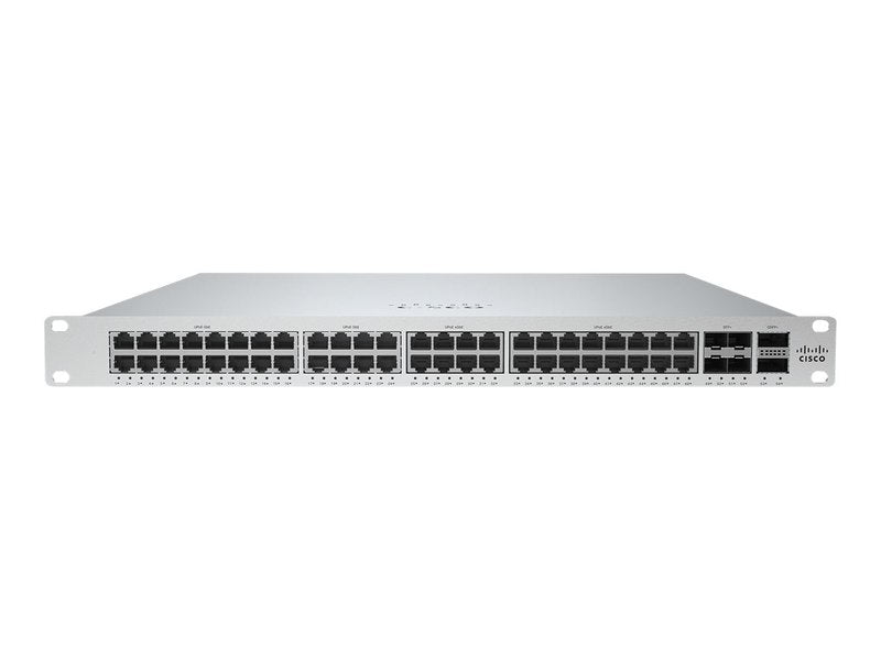 Meraki MS355-48X-HW | 48x 1G (16x mGig 2.5/5/10G) PoE++ | 4x 10/25G SFP+/SFP28 uplinks | L3 cloud-managed | Enterprise license