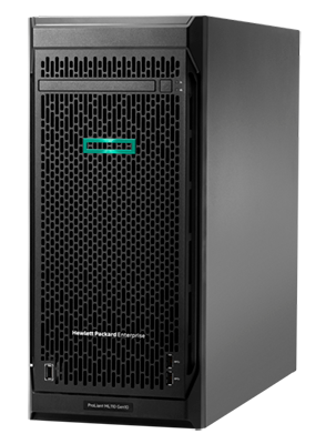 HPE HPE-ML110-G10 | Tower server | 1-socket Intel Xeon Scalable | 6x DDR4 ECC DIMM slots (up to ~192GB) | up to 8x LFF or 16x SFF hot-plug bays | Smart Array RAID (S100i / P408i options) | 2x 1GbE onboard | up to 5x PCIe Gen3 slots | iLO 5 remote...