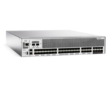 Cisco DS-C9250I-K9 50-port SAN switch with silver chassis