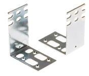 Cisco PIX-515E-HW-24 steel rack mount kit with silver corner brackets