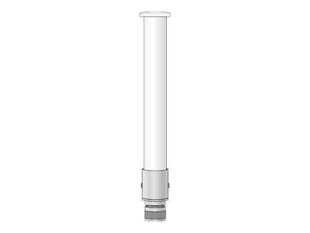 Cisco AIR-ANT2547V-N-HZ | Dual-band omni antenna | 2.4 GHz 4 dBi / 5 GHz 7 dBi | N-type female | Hazardous-location rated | Mast/wall mount