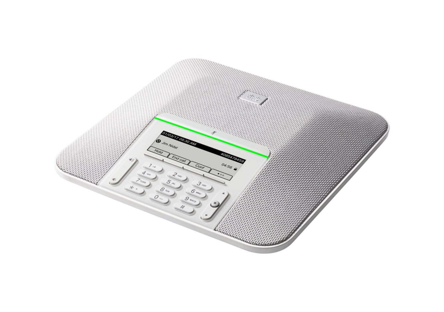 Cisco CP-7832-K9 | IP conference phone | 1 line | 3.4-in mono LCD | 360° mic coverage | 10/100 Ethernet | PoE Class 2 | full‑duplex wideband audio