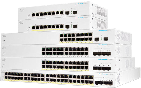 Cisco CBS220-48P-4G-AU | 48x 1G RJ45, PoE+, 4x 1G SFP, Smart L2