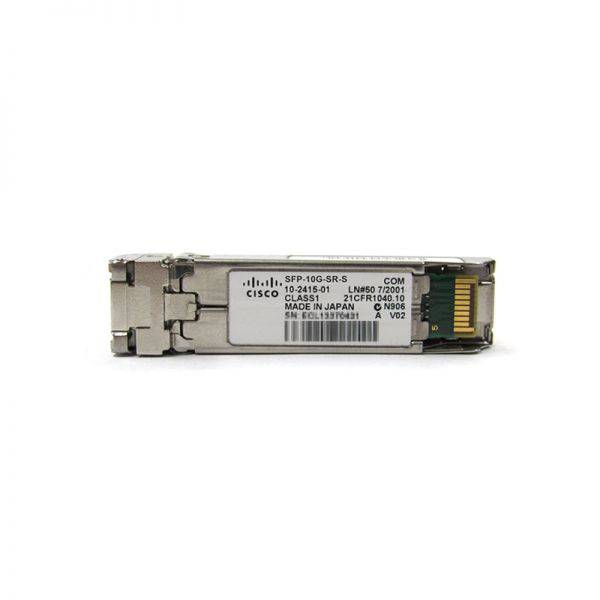 Cisco SFP-10G-SR-S | 10GbE SFP+ | 10GBASE-SR (IEEE 802.3ae) | 850nm | 300m OM3 / 400m OM4 | LC duplex