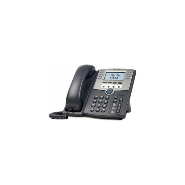 Cisco SPA509G | 12-line IP phone | 2x 10/100 switch | 802.3af PoE | Backlit display | SIP/TLS/SRTP | 12 programmable keys | Sidecar support | RJ9/EHS | VLAN/QoS