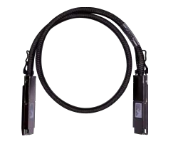 Arista CAB-D-D-400-2.5 400G QSFP-DD to QSFP-DD black braided twinax cable, 2.5m