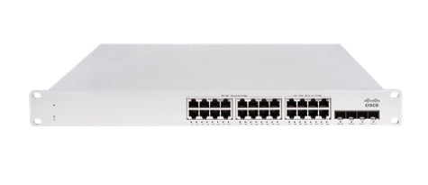 Meraki MS150-24P-4G switch with 24x 1G PoE+ ports and 4x SFP uplinks
