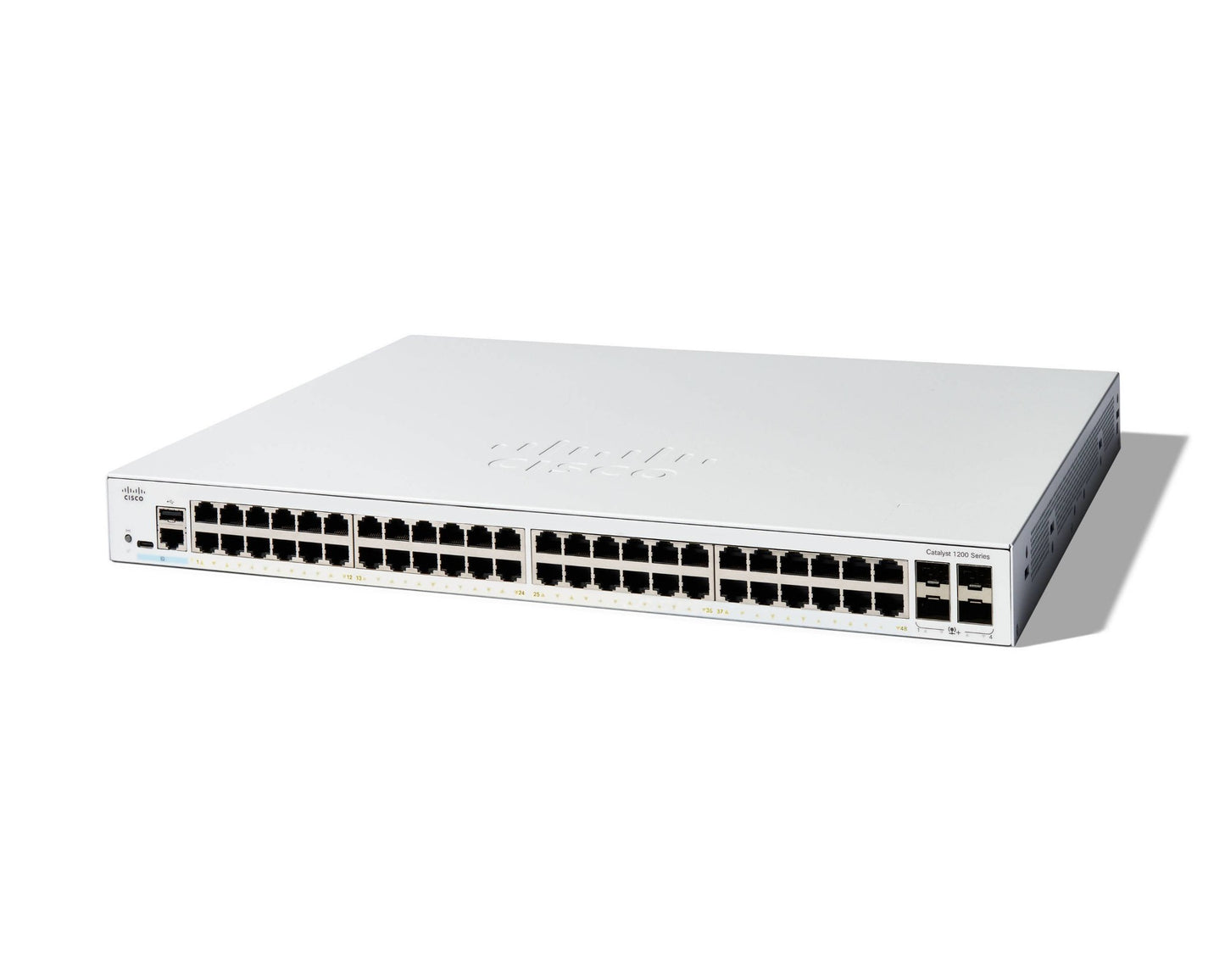 Cisco C1200-48T-4X | 48x 1G RJ45 | Non-PoE | 4x 10G SFP+ uplinks | Smart Managed (no license)