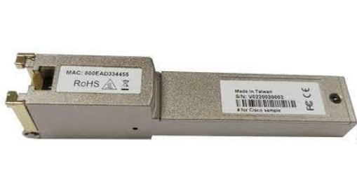 Cisco SFP-VADSL2+-I | SFP DSL Modem | VDSL2/ADSL2+ | Annex A/B | RJ-11 | Industrial temp | Bridge mode | DDM